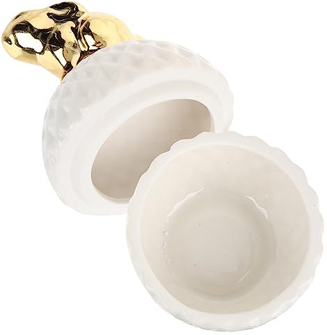 Homoyoyo Boîte Boîte à Bijoux En Céramique Mariage Conteneurs Cas Organisateur De Bijoux Organisateur De Stockage De Jouets Petit Décoration Conteneur De Bijoux Porcelaine Blanche