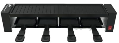 LITTLE BALANCE 8941 Black Jura 4, Racletteapparat, upp till 4 personer, PFAS-fri, non-stick, 800 W, midnattsblå