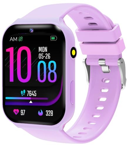 1.83 Smartwatch Bambini Fitness Tracker 18 Giochi Fotocamera Contapassi