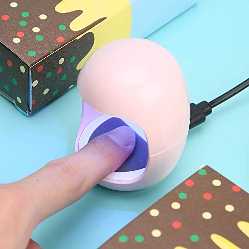 Lampada portatile compatta USB per unghie, lampada polimerizzante a LED per manicure