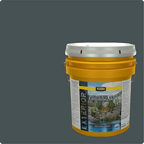 Rodda Paint CASCADIA XL Exterior Velvet All Seasons Paint & Primer in One, 5-Gallon, Blue Depths