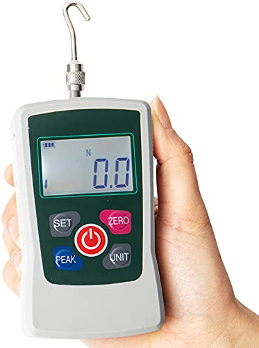 Beslands AMF-500 Medidor de Fuerza Digital Dinamómetro Probador de Empujar y tirar Medidor de Empuje de Presión Portátil (Unidades N kg lb Oz)