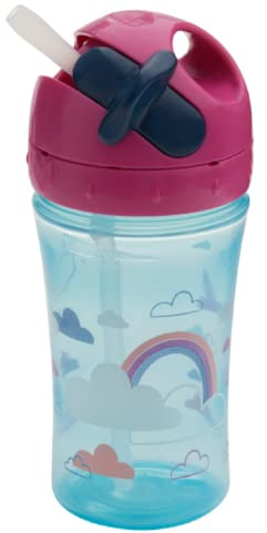 NUK Easy Straw Cup, 10 oz, 1-Pack – BPA-Free Spill-Proof Toddler Cup with Soft Straw, Dishwasher Safe, Leak Resistant, Durable Plastic Kids Drinking Cup