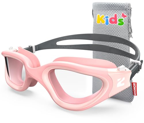 ZIONOR Kids Swim Goggles, G1MINI SE Anti-fog Swimming Goggles for Kid Child 6-14