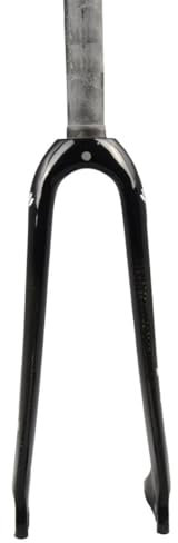 HIMALO Carbon Folding Bike Rigid Fork 14/16/18/20/22 Inch BMX Fork Disc Brake 1-1/8'' Straight Tube Front Fork Lightweight QR 9x100mm (Color : Glossy A, Size : 16'')