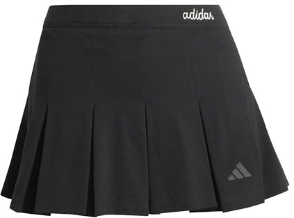 adidas Women's Seasonal Essentials Colorpop Skirt with Inner Leggings, Black/Off White, S