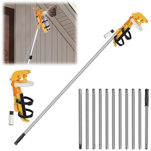 Sprühdosen Verlängerung Adapter, Sprühdosenhalter 2.0 Upgrade, Einstellbarer Spraydosenhalter, Fenstergriff Verlängerung Sprühdosenhalter, für Wespenspray Wespenschaum Sprühfarbe Fensterreinigung (C)