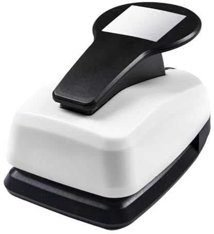 Amagogo Paper Punch Shape Scrapbook Punching Tool Manual Small Hole Puncher Paper Puncher Hole Punch for Arts Crafts, DIY Projects, Wedding Cards,Square