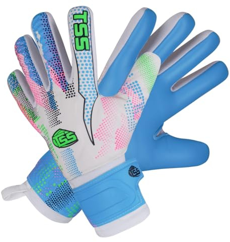 NOSSA TREND Soccer Goalie Goalkeeper Gloves for Adult &Youth high Performance Soccer Gloves with Pro-Teck Finger Spine Protection Premium Latex Strong Grip for Toughest Saves (Multi, 10)