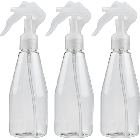 3 PCS Spray Bottles 200ml Plastic Trigger Sprayer Fine Empty Mist Spray Bottle for Cleaning Beauty Treatments Garden