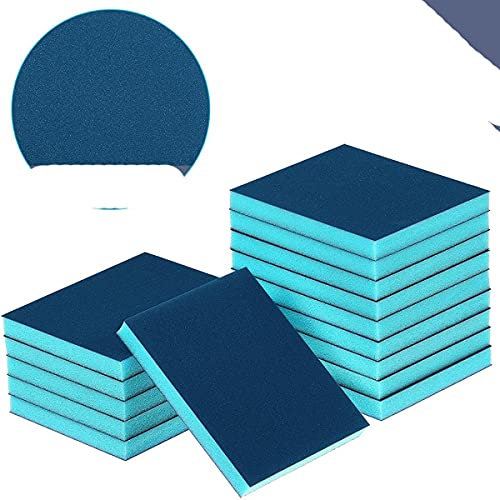 10 Stück Schleifschwamm, 100-240 Körnung waschbar Schwamm Sandblöcke Nass- und Trockenschleifblöcke für Kunststoff-Holz-Metall-Möbel-China, 220