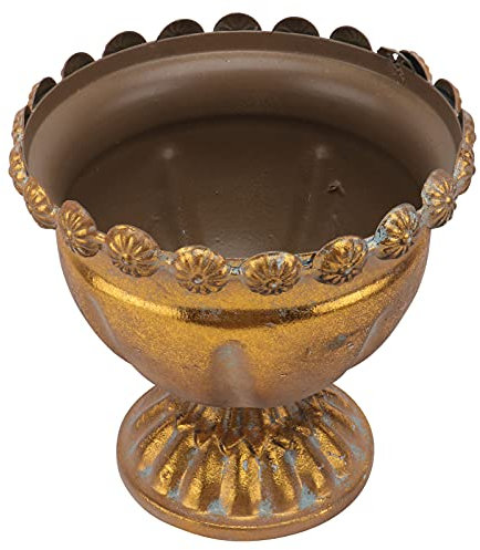 Happyyami Antiker Metall Blumentopf Eimer Für Kreative Blumenpflanzung Vintage Dekorative Pflanzschale Für Innen- Und Außenbereich Robuste Garten Deko Mit Einzigartigem Design