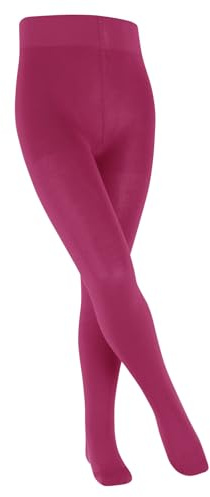 FALKE Unisex Kinder Strumpfhose Family K Ti nachhaltige Baumwolle dick einfarbig 1 Stück, Lila Fuchsia 8856, 110-116