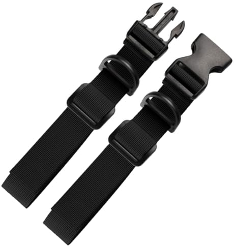 Verstellbarer Brustgurt-Set für Rucksäcke - 2 Stück; Schwarz, geeignet zum Joggen, Wandern, Reisen, Klettern, Schule und mehr! Allzweckgurt mit Schnellverschluss-Befestigung und optimaler Passform.