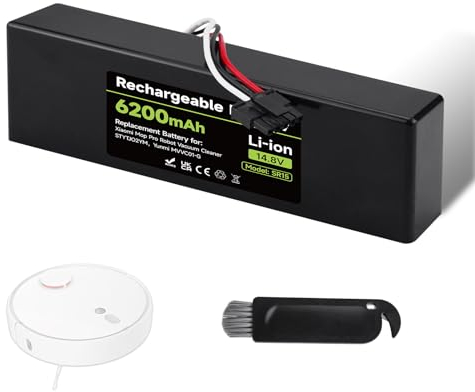 Mspalocell 6200mAh 14.8V Ersatzakku Kompatibel mit Xiaomi Mop, Mop 2s, Mop Pro, STYTJ02YM, Akku für Xiaomi Robot Vacumm