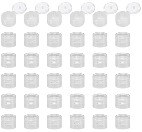 QUARKZMAN 36 st 28/410 övre fällbara flasklock för byte av plast återanvändbara anti-avfallsflaskor flasklock plastflaskor transparent schampo