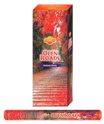 AROMASENSES | Incienso Abre Caminos Sac | Caja de 6 Tubos Hexagonales con 20 Varillas C/U | Sahumerio de Fragancia Vibrante, Herbal y Expansiva | Incienso de La India Desbloqueador por Excelencia