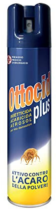 Ottocid Plus, Spray Insetticida e Acaricida per uso domestico - 300 ml