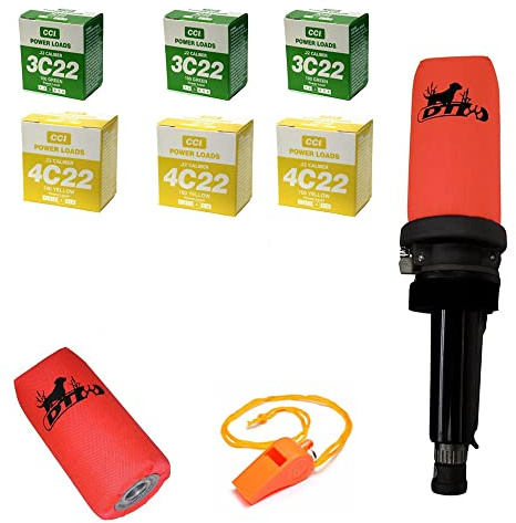 Pro Dummy Launcher Nylon Dummy 6 Boxes Power Loads 3 Yellow 3 Green Whistle