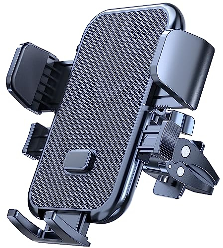 Giftorld Support de téléphone pour grille d'aération de voiture, rotation à 360°, support de téléphone de voiture, compatible avec toutes les séries iPhone et autres téléphones portables de 4 à 7.