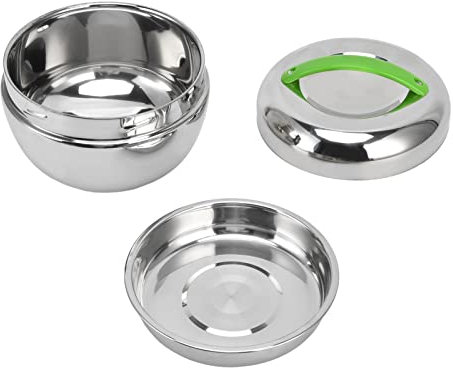 Fiambrera Con Aislamiento De Acero Inoxidable Fiambrera Con Aislamiento Portátil Bento Box Recipiente De Comida Térmico De Doble Pared Con Compartimento Y Tapa 1.3L/44oz
