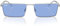 Ray-Ban Rb3741 Emy Rechteckige Sonnenbrille, Silber/Blau, 56 mm