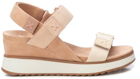 XTI - Sandalia Mujer Taupe - Calzado Cómodo y Versátil - Moda casual - Modelo 14384802 (Talla 38)