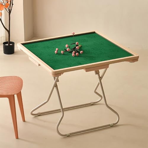 Fällbart spelbord – multifunktionellt platsbesparande skrivbord för 4 spelare, perfekt för Mahjong-, Poker- och dominospel