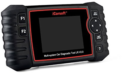 iCarsoft Professional Multi-System Auto Diagnostic Tool LR V2.0 Compatible for Landrover/Jaguar ABS SRS Oil Reset DPF, The Update for LR II Black