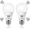 KOOYWAN led glühbirne mit bewegungsmelder 9W E27 warmweiß Bewegungsmelder-Lichtsteuerung Radarlampe 2 stk