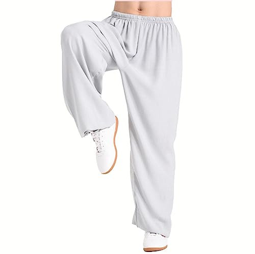 StoyRb Pantaloni Tai Chi Uomo Donna Pantaloni per Arti Marziali Pantaloni Kung Fu Pantaloni Lanterna Yoga Pantaloni da Jogging,003,M