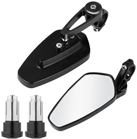 PartyKindom Espejos Universales Para Manillar De Motocicleta Espejos Laterales Para Motocicleta De Extremo Barra as Retrovisores Accesorios