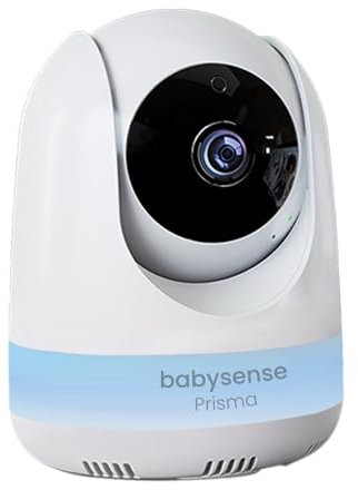 Babysense Add-On Camera Prisma Video Baby Monitor, Remote Pan Tilt Zoom, Long Range, Night Vision, RGB Night Light, Lullabies, Temperature Monitoring