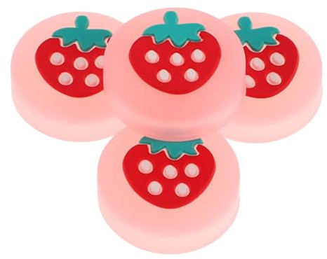 SHINEOFI 4 Pezzi Cappello Da Rocker Cappucci Del Joystick Accessori Del Controllore Sostituzione Dell'interruttore Impugnature Del Joystick Impugnature a Levetta Gel Di Silice Rosa