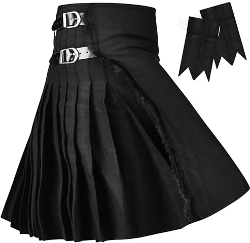 H Highland Redstone Kilt écossais Traditionnel pour Homme - 4,5 m - 473 g - Kilt en Laine Acrylique de qualité supérieure