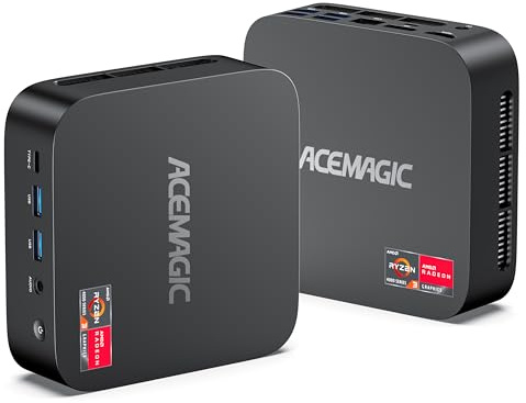 ACEMAGIC Kron Mini K1 Mini PC, AMD Ryzen 4300U Windows 11 Pro Mini PC(4C/CT,3.7 GHz, Mieux Que 3500U/N150/N97), 16 Go DDR4 512 Go SSD Mini-Ordinateur, Triple écran 4K/WIFI5/BT4.2 for Éducation/Bureau