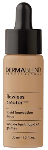 Dermablend Flawless Creator Lightweight Foundation - Oil Free Formula - Never Cakey - Covers Skin Blemishes - Weightless Coverage - Suitable For Normal, Combination And Oily Skin - 43N - 30 ML
