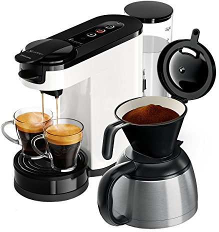 Philips Senseo HD6592/00 Switch 2-in-1 Kaffeemaschine, weiß