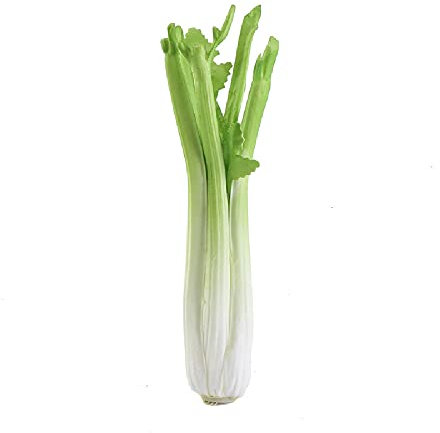 Ulalaza 2PCS Realistisches künstliches Kunstgemüse Lebensechte Simulation Dekorativer Schaum Lebensmittelsimulation Sellerie Set Faux Veggies für Home Kitchen Party Decor