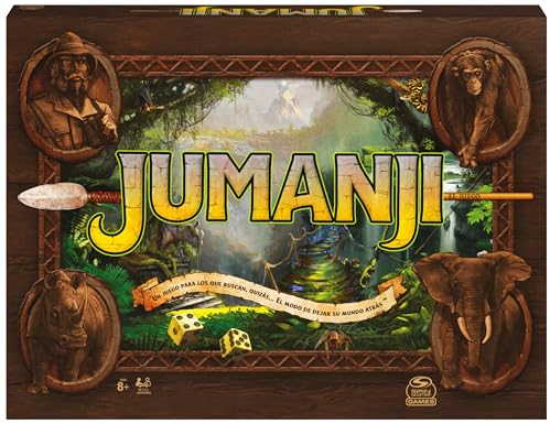 SPIN MASTER Games - JUMANJI Juego de Mesa en Español para 2-4 Jugadores, Infantil y Adultos - 6065098 - Regalo Niños 8 años + - Juegos de Mesa Niños 8 Años +