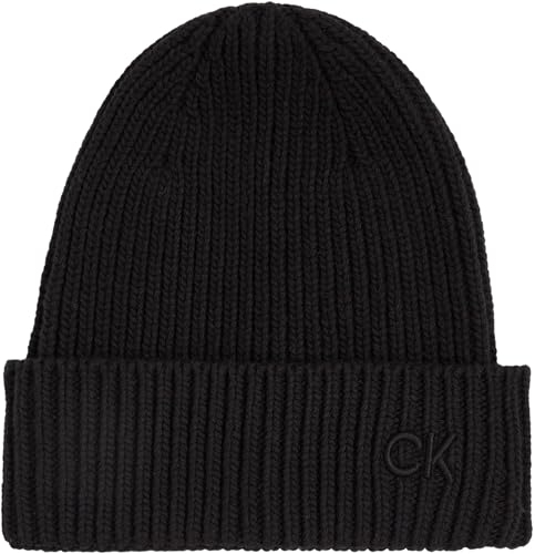 Calvin Klein Damen Strickmütze Cotton Rib Beanie