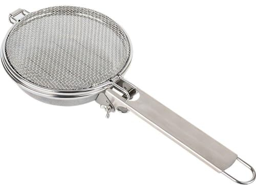 Abbdbd Kaffeebohnenröster-Werkzeug, Edelstahl-kaffeeröster, Netzpfanne, Tragbarer Kaffeebohnenfilter, Kaffeebohnentropfer, Netzkaffee-Werkzeug