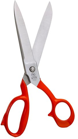NTS-Solingen Profi Schneiderschere | Stoffschere | Industrieschere | Geschmiedeter Stahl C60 | Blaugepließtet | Hergestellt in Solingen | 25 cm = 10