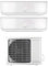 ARGO Ecowall Climatizzatore Fisso, DC Inverter, con WiFi, Bianco, 9000 + 12000 BTU/h, con pompa di calore