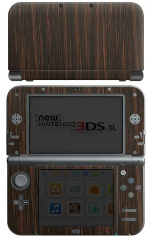 DeinDesign Skin kompatibel mit Nintendo New 3DS XL Folie Sticker Holz Makassar Holzoptik