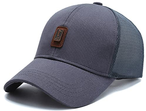 YAMEE Basecap Herren Sommer Mesh,Baseball Cap Sommer Cap Herren,Baseballkappen Sommermütze Herren Sonnenhut für Draußen Sport(Kopfumfang: 56-60cm)