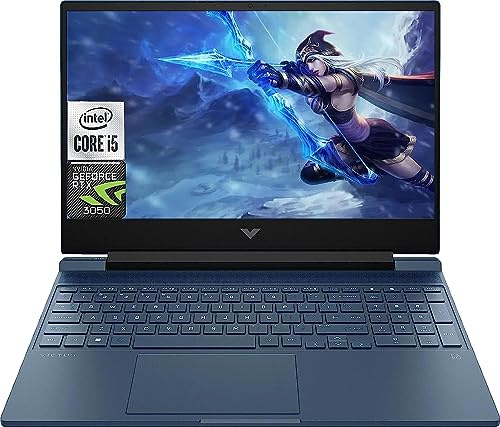 HP Victus 15.6 Full HD 144Hz Laptop Gamer Intel Core i5-13420H 8GB RAM NVIDIA GeForce RTX 3050 512GB SSD Azul
