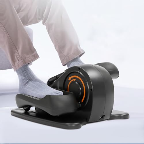 KOLHGNSE Elliptical Mini motionscykel, pedalo fottränare, motoriserad elliptisk tränare med fjärrkontroll för vuxna, tonåringar och även äldre