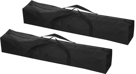 PATIKIL 59 Inch Camp Chair Replacement Bag 2 Pack Folding Chair Carrying | Storage Bag for Beach Chair with Large Zipper Shoulder Strap for Camping Travel,Black,Nylon