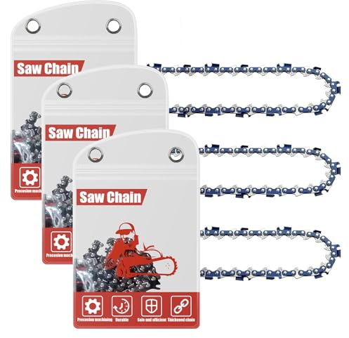 FuGuiB 6 Pollici Catena Motosega,1/4LP 1,1 mm 36 maglie 15 cm Catene Per Motosega In Confezione Da 3,Catena Di Ricambio Per Minisega, Compatibile con Scheppach CBS260-20 Li